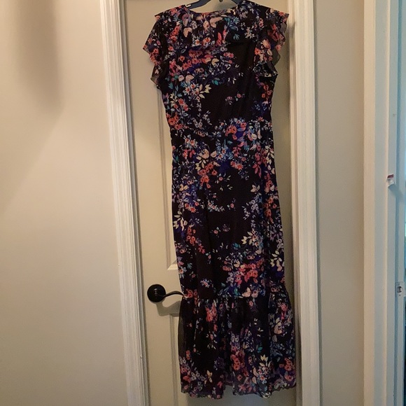 Spense dark purple floral dress - Picture 6 of 6